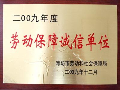 点击查看详细信息<br>标题：劳动保障诚信单位 阅读次数：6578